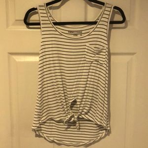 Gray Stripped Tank